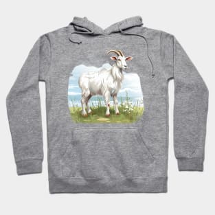 White Goat Hoodie